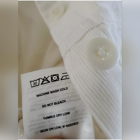 Outerknown Women’s Ivory Soft Corduroy Long Sleeve Jumpsuit Sz: large $180 - Picture 7 of 8